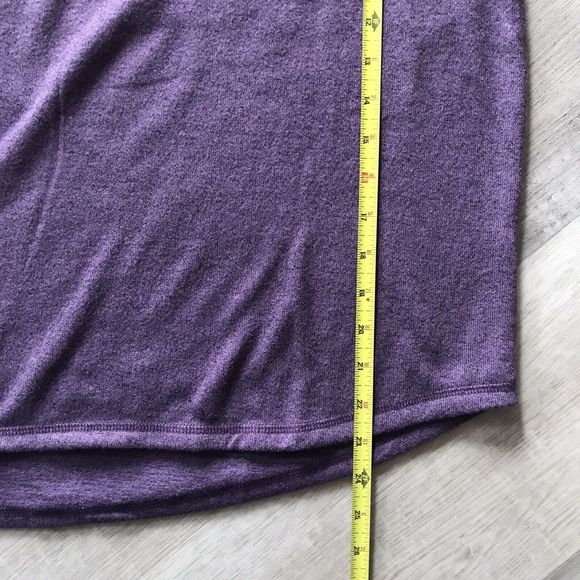 live love lounge karen neuburger Cropped Purple Sweatshirt - Picture 5 of 5